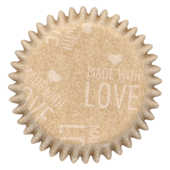 Mini Cupcake Baking Cases - Kraft